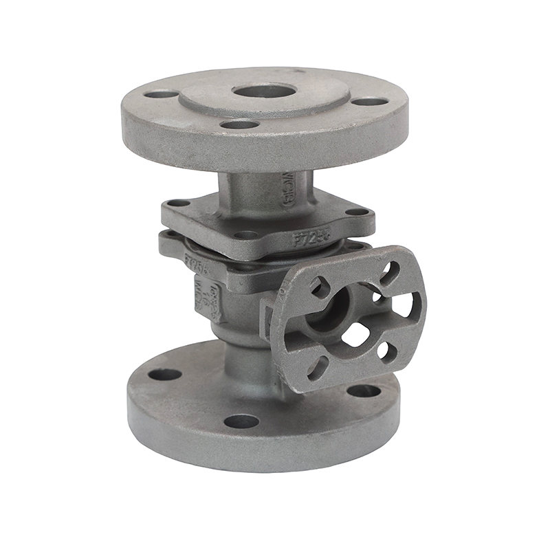 DN25 PN16 WCB High Platform Ball Valve Casting