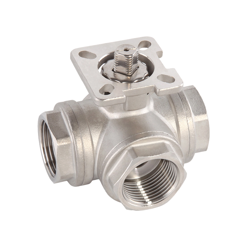 Three Way Stainless Steel Ball Valve